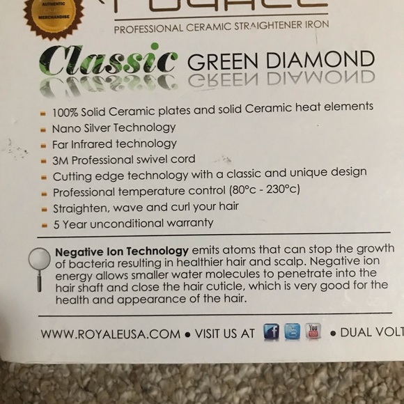 Pro Royale Professional ceramic Hair Iron - NEW - Picture 10 of 11